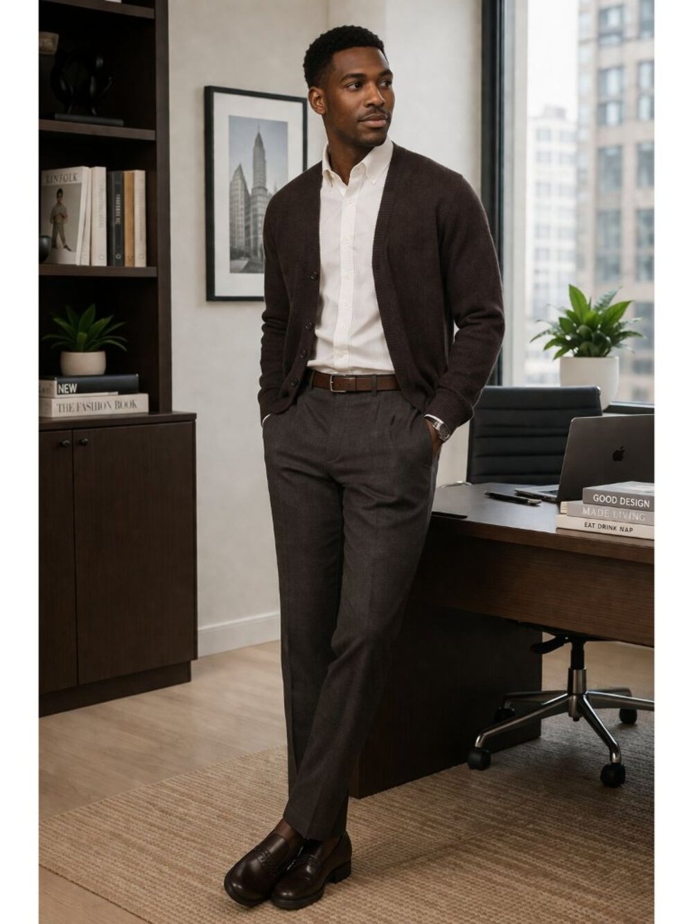Banana Republic Men’s Modern Slim Fit Dress Pants Gray 36x32 Office Preppy Caree - Picture 11 of 11